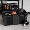image:imageIRIS USA 4 Pack TrailBox 8 Gallon Lockable Storage Trunk Box Truck Bed Bin HeavyDuty Containers Camping Gear Adventure Chest  Dark GrayGrayBlack