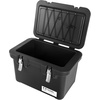 image:imageIRIS USA 4 Pack TrailBox 8 Gallon Lockable Storage Trunk Box Truck Bed Bin HeavyDuty Containers Camping Gear Adventure Chest  Dark GrayGrayDark Gray