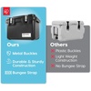 image:imageIRIS USA 4 Pack TrailBox 8 Gallon Lockable Storage Trunk Box Truck Bed Bin HeavyDuty Containers Camping Gear Adventure Chest  Dark GrayGrayDark Gray