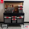 image:imageIRIS USA 4 Pack TrailBox 8 Gallon Lockable Storage Trunk Box Truck Bed Bin HeavyDuty Containers Camping Gear Adventure Chest  Dark GrayGrayGray