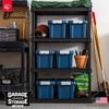 image:imageIRIS USA 4 Pack TrailBox 8 Gallon Lockable Storage Trunk Box Truck Bed Bin HeavyDuty Containers Camping Gear Adventure Chest  Dark GrayGrayNavy