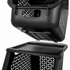 image:imageIRIS USA Laundry Basket Hamper 40L  3 Pack Stackable Plastic Clothes Sorter Bin with Lids Open Front BuiltIn Handles Dorm Bedroom Laundry Room BlackBlack