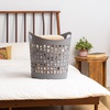 image:imageIRIS USA Plastic Laundry Basket 15 Bushel 50L Large Clothes Hamper with Ventilation Holes BuiltIn Handles amp Hip Hold Laundry Organizer for Bedroom Bathroom Dorm Sage GreenGray