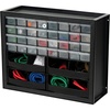 image:imageIRIS USA 32Drawer Organizer with 4 Bins and Dividers Made in USA Screw Organizer Garage Tool Organization Multi Drawer and Bins For Small Parts Electronics Building Blocks Black