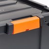 image:imageIRIS USA 76 Quart Heavy Duty Plastic Storage Box Black Set of 4