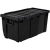 image:imageIRIS USA 12 Gallon Lockable Storage Totes with Lids 4 Pack  Gray HeavyDuty Durable Stackable Containers Large Garage Organizing Bins Moving Tubs Rugged Sturdy Equipment Utility Tool BoxBlack