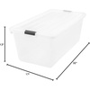 image:imageIRIS USA 8Pack Plastic Storage Bins with Lids 7 Quart Clear Stackable Small Storage Containers Latching Organizer Tote for Pantry Classroom Closet Crafts Hobby Office amp Home OrganizationClear