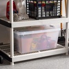 image:imageIRIS USA 8Pack Plastic Storage Bins with Lids 7 Quart Clear Stackable Small Storage Containers Latching Organizer Tote for Pantry Classroom Closet Crafts Hobby Office amp Home OrganizationClear