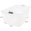 image:imageIRIS USA 8Pack Plastic Storage Bins with Lids 7 Quart Clear Stackable Small Storage Containers Latching Organizer Tote for Pantry Classroom Closet Crafts Hobby Office amp Home OrganizationClear