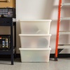 image:imageIRIS USA 8Pack Plastic Storage Bins with Lids 7 Quart Clear Stackable Small Storage Containers Latching Organizer Tote for Pantry Classroom Closet Crafts Hobby Office amp Home OrganizationBlack