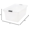 image:imageIRIS USA 8Pack Plastic Storage Bins with Lids 7 Quart Clear Stackable Small Storage Containers Latching Organizer Tote for Pantry Classroom Closet Crafts Hobby Office amp Home OrganizationClear