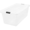 image:imageIRIS USA 8Pack Plastic Storage Bins with Lids 7 Quart Clear Stackable Small Storage Containers Latching Organizer Tote for Pantry Classroom Closet Crafts Hobby Office amp Home OrganizationClear