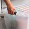 image:imageIRIS USA 8Pack Plastic Storage Bins with Lids 7 Quart Clear Stackable Small Storage Containers Latching Organizer Tote for Pantry Classroom Closet Crafts Hobby Office amp Home OrganizationClear