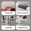 image:imageIRIS USA 12 Pack Plastic Storage Box with Latching Lids 27 Quart Pearl  Clear Stackable Container Totes with Secure Pull Handle for Discreet Home or Office Organization