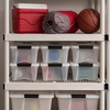 image:imageIRIS USA 18 QT Clear Storage Organizer with Removable Dividers Stackable Plastic Storage Box with Lid Modular Container for Crafts Tools Office amp Pantry Organization13 Qt