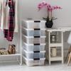 image:imageIRIS USA 18 QT Clear Storage Organizer with Removable Dividers Stackable Plastic Storage Box with Lid Modular Container for Crafts Tools Office amp Pantry Organization27 Qt