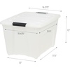 image:imageIRIS USA 18 QT Clear Storage Organizer with Removable Dividers Stackable Plastic Storage Box with Lid Modular Container for Crafts Tools Office amp Pantry Organization54 Qt