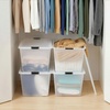 image:imageIRIS USA 18 QT Clear Storage Organizer with Removable Dividers Stackable Plastic Storage Box with Lid Modular Container for Crafts Tools Office amp Pantry Organization55 Qt