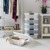 image:imageIRIS USA 18 QT Clear Storage Organizer with Removable Dividers Stackable Plastic Storage Box with Lid Modular Container for Crafts Tools Office amp Pantry Organization27 Qt