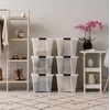image:imageIRIS USA 18 QT Clear Storage Organizer with Removable Dividers Stackable Plastic Storage Box with Lid Modular Container for Crafts Tools Office amp Pantry Organization54 Qt