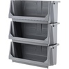 image:imageIRIS USA Open Front Storage Bins Jumbo Stackable Storage Bins 3 Pack  Heavyduty interlocking bins provide openfront access for garage tools hardware sporting goods and workshop storageJumbo  3 Pack