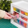 image:imageIRIS Plastic Hardware Storage Drawer 44 Drawer Parts Cabinet  Yellow  Wallmountable Stackable Building Bricks Screws Nuts amp Bolts Hardware Garage Tool StorageWhite