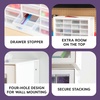 image:imageIRIS Plastic Hardware Storage Drawer 44 Drawer Parts Cabinet  Yellow  Wallmountable Stackable Building Bricks Screws Nuts amp Bolts Hardware Garage Tool StorageWhite