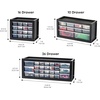 image:imageIRIS Plastic Hardware Storage Drawer 44 Drawer Parts Cabinet  Yellow  Wallmountable Stackable Building Bricks Screws Nuts amp Bolts Hardware Garage Tool StorageBlack