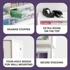 image:imageIRIS Plastic Hardware Storage Drawer 44 Drawer Parts Cabinet  Yellow  Wallmountable Stackable Building Bricks Screws Nuts amp Bolts Hardware Garage Tool StorageWhite