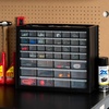 image:imageIRIS Plastic Hardware Storage Drawer 44 Drawer Parts Cabinet  Yellow  Wallmountable Stackable Building Bricks Screws Nuts amp Bolts Hardware Garage Tool StorageBlack