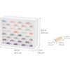 image:imageIRIS Plastic Hardware Storage Drawer 44 Drawer Parts Cabinet  Yellow  Wallmountable Stackable Building Bricks Screws Nuts amp Bolts Hardware Garage Tool StorageWhite