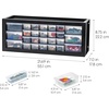 image:imageIRIS Plastic Hardware Storage Drawer 44 Drawer Parts Cabinet  Yellow  Wallmountable Stackable Building Bricks Screws Nuts amp Bolts Hardware Garage Tool StorageBlack
