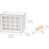 image:imageIRIS Plastic Hardware Storage Drawer 44 Drawer Parts Cabinet  Yellow  Wallmountable Stackable Building Bricks Screws Nuts amp Bolts Hardware Garage Tool StorageWhite