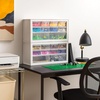 image:imageIRIS Plastic Hardware Storage Drawer 44 Drawer Parts Cabinet  Yellow  Wallmountable Stackable Building Bricks Screws Nuts amp Bolts Hardware Garage Tool StorageWhite