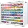 image:imageIRIS Plastic Hardware Storage Drawer 44 Drawer Parts Cabinet  Yellow  Wallmountable Stackable Building Bricks Screws Nuts amp Bolts Hardware Garage Tool StorageWhite