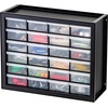 image:imageIRIS Plastic Hardware Storage Drawer 44 Drawer Parts Cabinet  Yellow  Wallmountable Stackable Building Bricks Screws Nuts amp Bolts Hardware Garage Tool StorageBlack