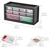 image:imageIRIS Plastic Hardware Storage Drawer 44 Drawer Parts Cabinet  Yellow  Wallmountable Stackable Building Bricks Screws Nuts amp Bolts Hardware Garage Tool StorageBlack