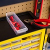 image:imageIRIS Plastic Hardware Storage Drawer 44 Drawer Parts Cabinet  Yellow  Wallmountable Stackable Building Bricks Screws Nuts amp Bolts Hardware Garage Tool StorageYellow