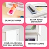 image:imageIRIS Plastic Hardware Storage Drawer 44 Drawer Parts Cabinet  Yellow  Wallmountable Stackable Building Bricks Screws Nuts amp Bolts Hardware Garage Tool StorageWhite