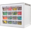 image:imageIRIS Plastic Hardware Storage Drawer 44 Drawer Parts Cabinet  Yellow  Wallmountable Stackable Building Bricks Screws Nuts amp Bolts Hardware Garage Tool StorageWhite