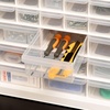 image:imageIRIS Plastic Hardware Storage Drawer 44 Drawer Parts Cabinet  Yellow  Wallmountable Stackable Building Bricks Screws Nuts amp Bolts Hardware Garage Tool StorageWhite