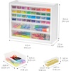 image:imageIRIS Plastic Hardware Storage Drawer 44 Drawer Parts Cabinet  Yellow  Wallmountable Stackable Building Bricks Screws Nuts amp Bolts Hardware Garage Tool StorageWhite