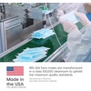 image:imageIRIS USA Surgical Face Mask ASTM Level 3 Made in USA 50 Pack  High Filtration Medical Mask Fluid Resistant 3Layer Disposable Earloop Mask