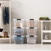 image:imageIRIS USA 72 QT Plastic Storage Box with Lid and Latches  8 Pack  BPAFree SeeThrough Organizing Solution Durable Nestable Stackable Containers Secure Pull Handle  ClearClear
