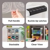 image:imageIRIS USA 72 QT Plastic Storage Box with Lid and Latches  8 Pack  BPAFree SeeThrough Organizing Solution Durable Nestable Stackable Containers Secure Pull Handle  ClearClear