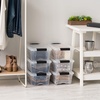 image:imageIRIS USA 72 QT Plastic Storage Box with Lid and Latches  8 Pack  BPAFree SeeThrough Organizing Solution Durable Nestable Stackable Containers Secure Pull Handle  ClearClear
