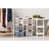 image:imageIRIS USA 72 QT Plastic Storage Box with Lid and Latches  8 Pack  BPAFree SeeThrough Organizing Solution Durable Nestable Stackable Containers Secure Pull Handle  ClearClear