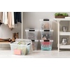 image:imageIRIS USA 72 QT Plastic Storage Box with Lid and Latches  8 Pack  BPAFree SeeThrough Organizing Solution Durable Nestable Stackable Containers Secure Pull Handle  ClearClear