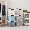 image:imageIRIS USA 72 QT Plastic Storage Box with Lid and Latches  8 Pack  BPAFree SeeThrough Organizing Solution Durable Nestable Stackable Containers Secure Pull Handle  ClearClear