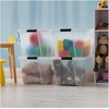 image:imageIRIS USA 72 QT Plastic Storage Box with Lid and Latches  8 Pack  BPAFree SeeThrough Organizing Solution Durable Nestable Stackable Containers Secure Pull Handle  ClearClear